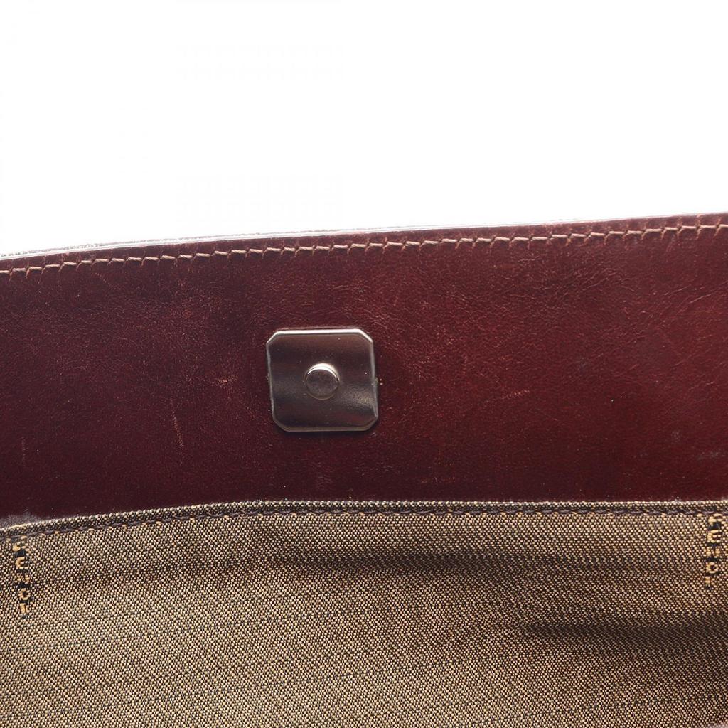 Used FENDI Zucca Tote Bag Tote Bag Canvas Leather Brown Black Used Women