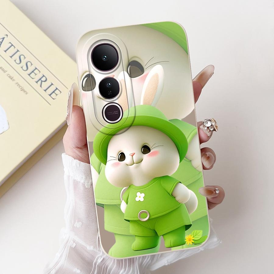 For Vivo V50 Lite Case Liquid Soft Silicone Fashion Newest Painting Back Cover For VivoV50lite V 50 5G Matte Phone Cases