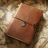 Full Grain Leather Diary Journal Workbook Custom Paper Notebook Leather Book Cover Jotter Vintage Notebook Leather Product