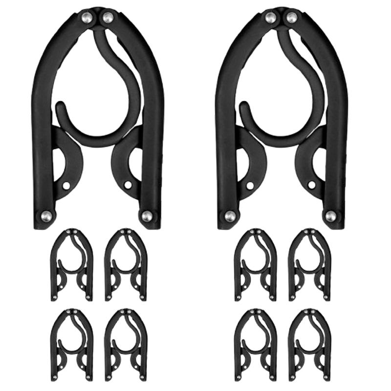 5/10pcs Portable Folding Travel Clothes Hangers Collapsible Hangers Hangers for Suitcases Closet Organization Foldable Hanger