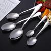 Ruhan 304 Stainless Steel Long Handle Round Spoon