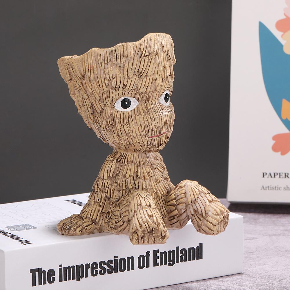 Marvel Guardians of the Galaxy Groot Sitting Pose Resin Garden Ornament