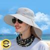 1/2/4PCS Summer Waterproof Fisherman HatOutdoor Hiking Fishing Sun Protection Hat Cycling Big Eave Neck Protection Sun Hat
