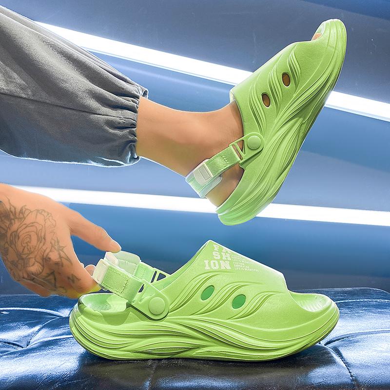 Módní 2024 Nové Pánské Pantofle Letní EVA Měkká Podrážka Platforma Pantofle Sandály Vnitřní Venkovní Chůze Plážové Boty Žabky Pánské Boty