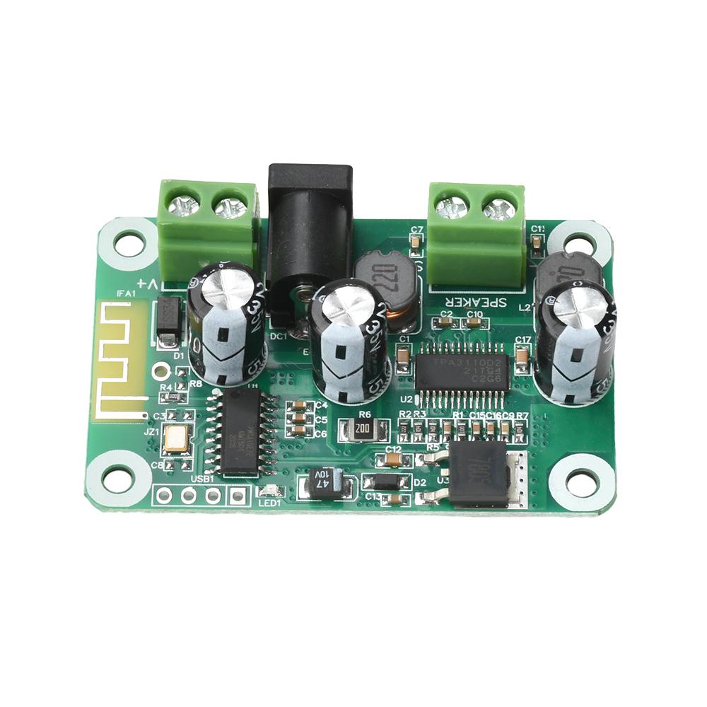 DC 9-25V TPA3110 30W Bluetooth Amplifier Board Single Channel 30W Supports TWS Dual Stereo Audio Power Amplifier Board