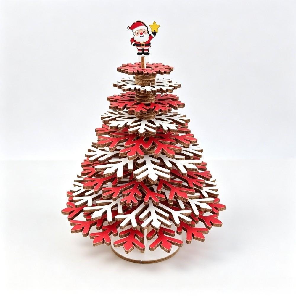 DIY Christmas Tree Ornament Santa Claus Christmas Tree Statue Home Decoration