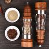 Wooden Spice Grinder Manual Salt And Pepper Grinder Set Cute Organic  Sustainable Wood Salt Pepper Mill Grinder