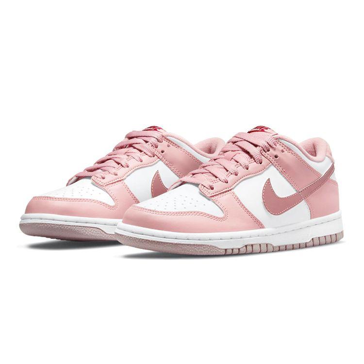Nike Dunk Low GS Pink Glaze Kids Sneakers White Pomegranate DO6485-600