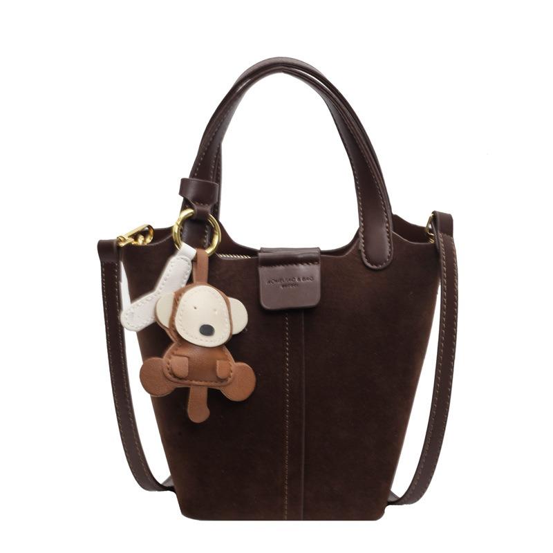 Niche Design Handbag, Small Carrying Bag, Vegetable Basket, Laid-back Style Bucket Bag