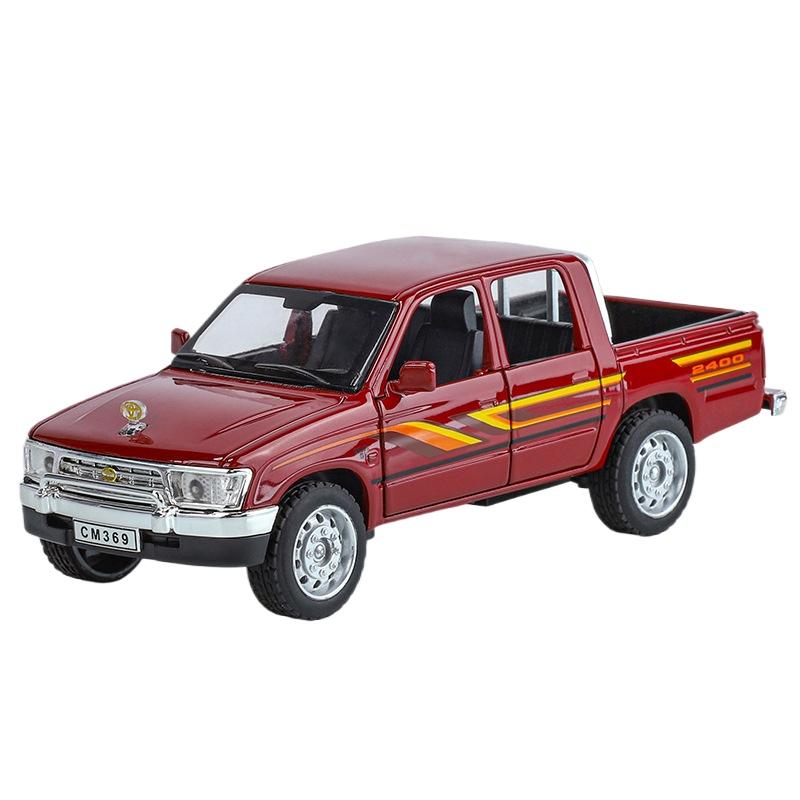 1/32 Scale Helax Simulation Alloy Car Model Toy Ornaments Collection Boy Gift with Sound and Light Off-road Pickup Truck