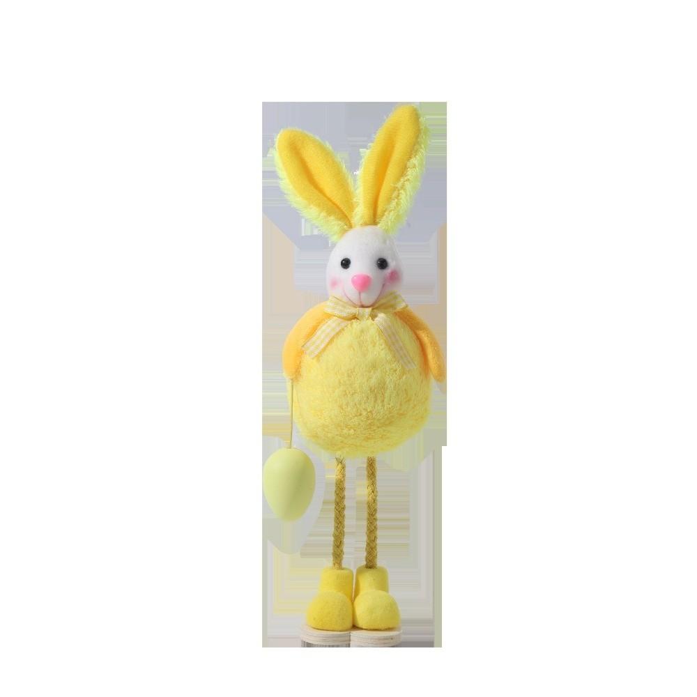 Huggable Material Easter Rabbit Figurine Creative Design Easter Home Decoration  Party Gift