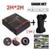 Black Shade Cloth Sunblock Mesh Cover Taped Edge With Grommets Sun Net For Pergola Plants Greenhouse Gardens Patio Canopy
