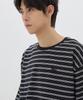 URBANAGE [2Pack] Striped Oversized Short Sleeve_4 Colors (Type A)