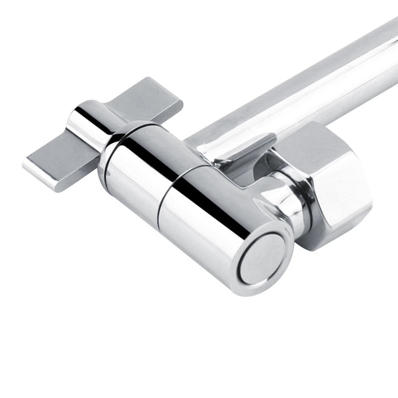 Verstellbarer Duscharm Universelles Bogen-Design Verbindung Massives Kupfer Dusche Verstellbarer Winkel Anti-Leck Dusch-Verlängerungsarm