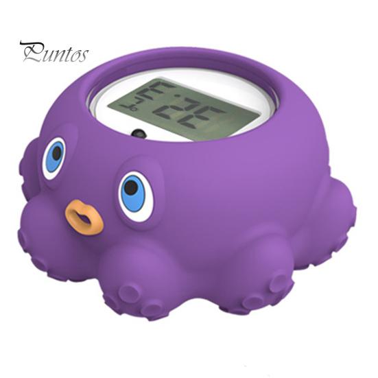 Kids Bath Thermometer Cartoon Duck/Crab/Whale/Octopus Shape Water Temperature Measuring Tool Precise Measurement Waterproof Thermometer Shower