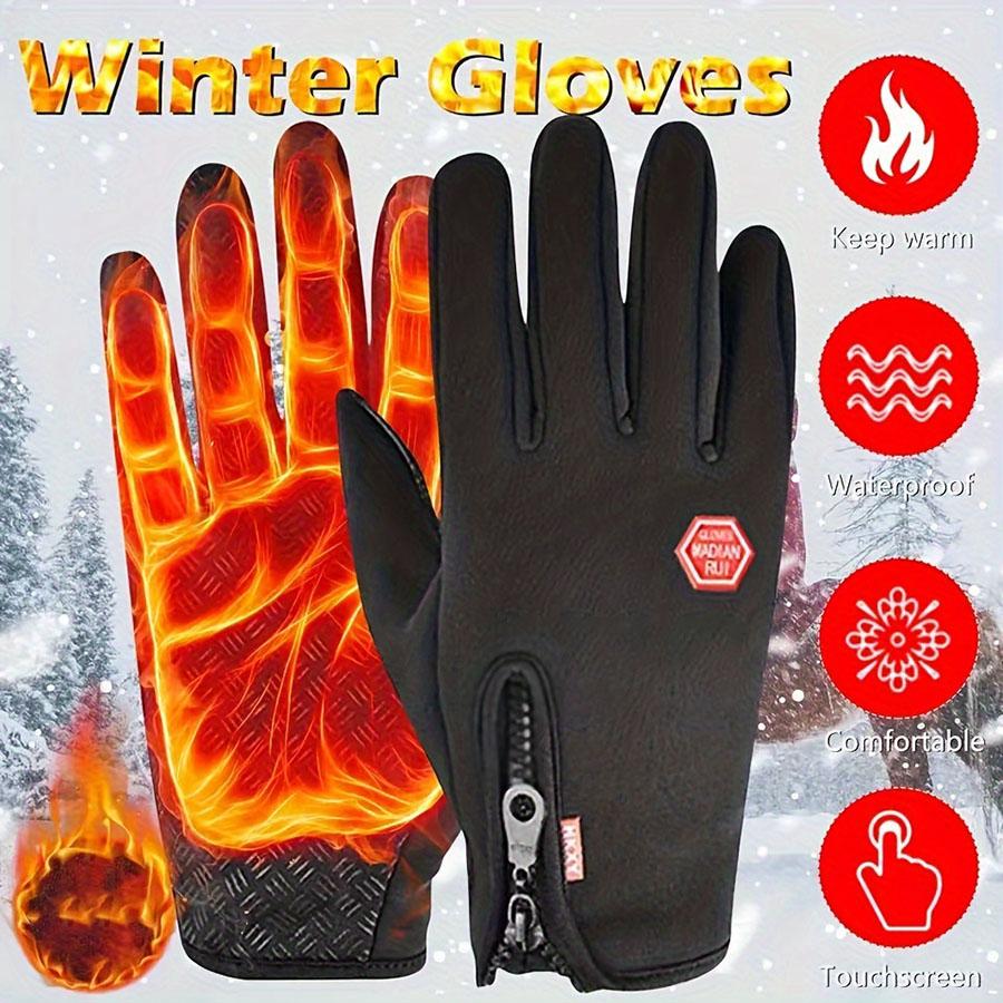 Winter-Touchscreen-Handschuhe für Herren, wasserdicht und isoliert, berührungsempfindlich, winddicht und warm