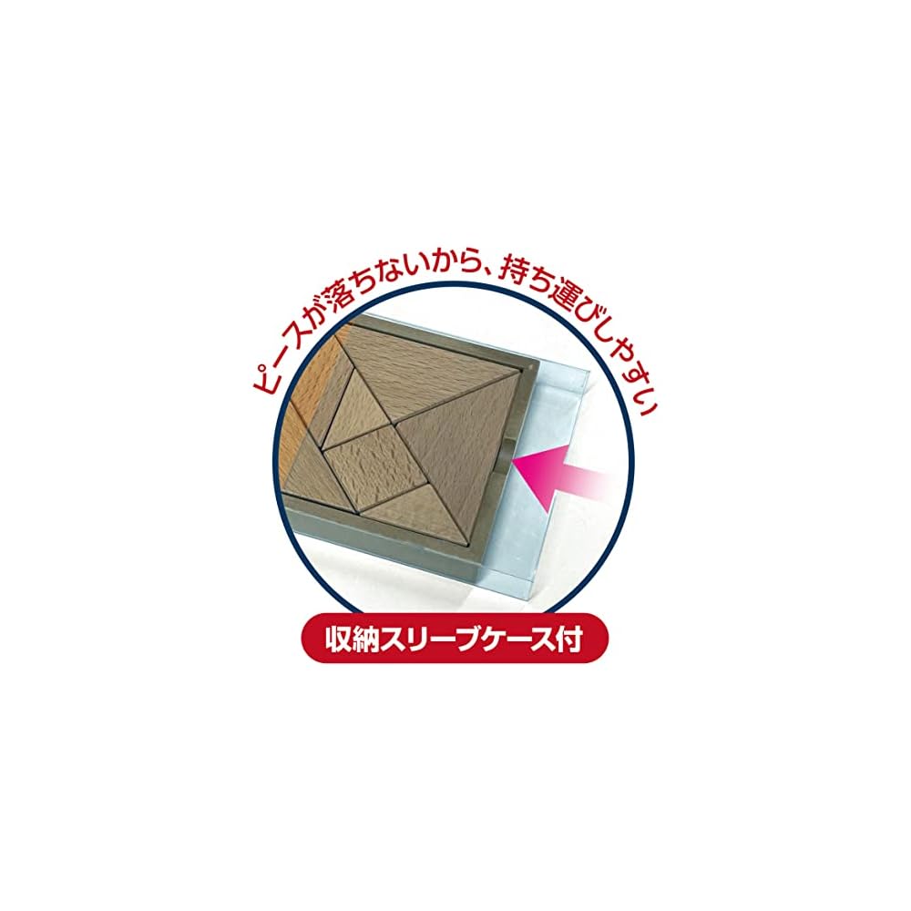 Hanayama Tangram Puzzle Game Classic Wooden Brain Teaser Educational Toy