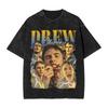 Drew Starkey Washed T Shirt Streetwear Hip Hop Vintage TShirt  Tees Tops Unisex Women Cotton Streetwear