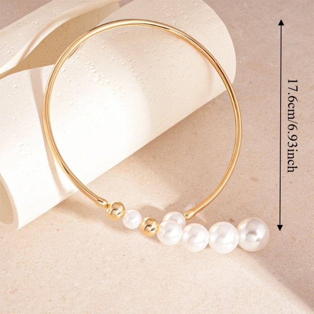 Irregular Shape Retro Pearl Necklace Exaggerated Design Evening Necklace  Party Wear