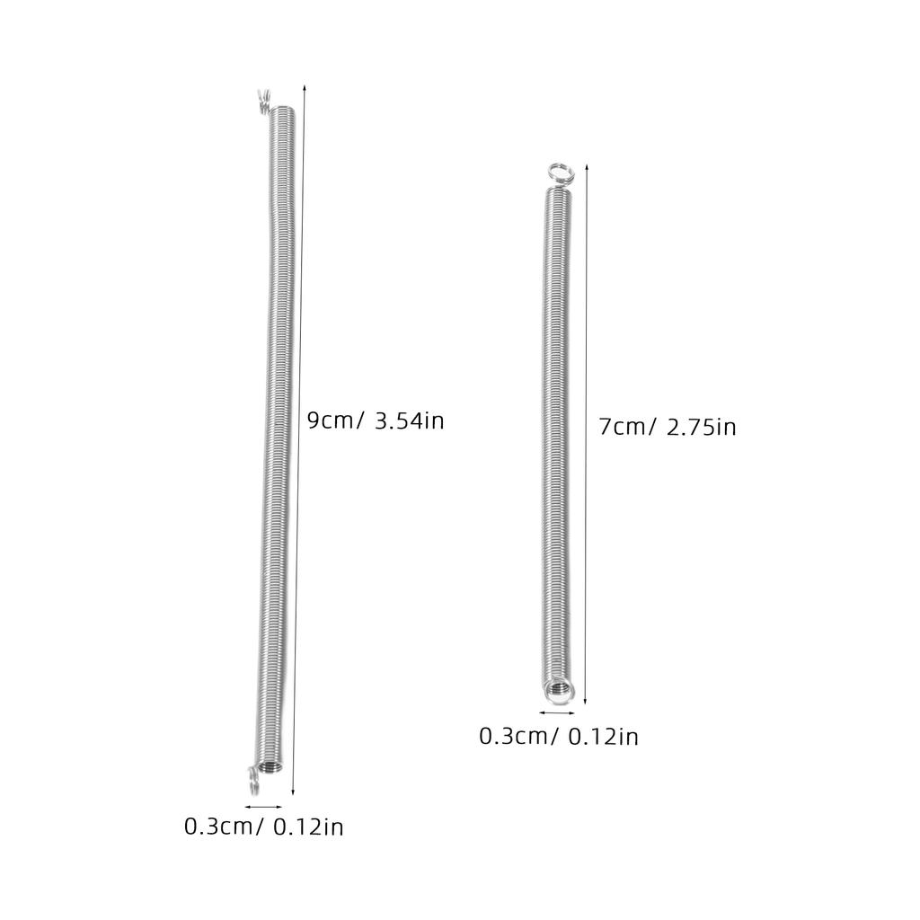 6pcs Extension Springs With Hook Ends Small Tension Springs For Stapler Repair 2.75" & 3.54" Size Replacement Accessories