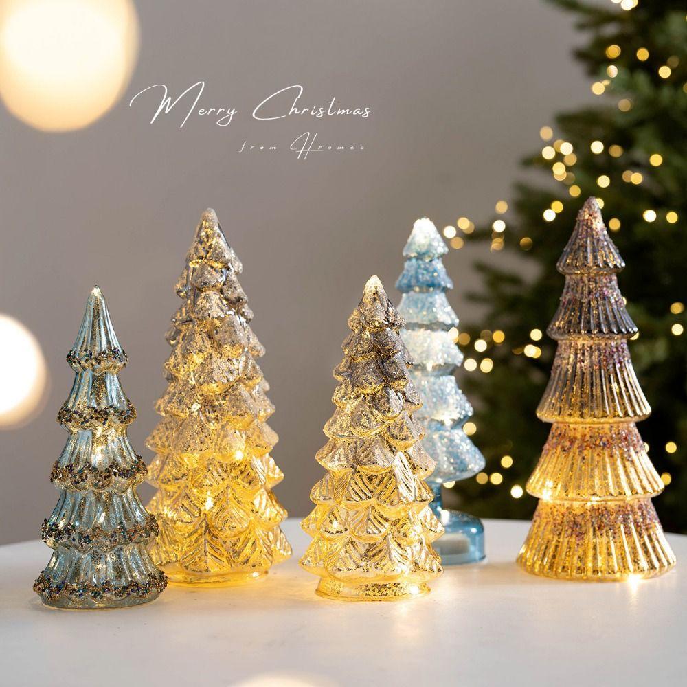 Rotating Christmas Tree Light LED Lamp Christmas Ambient Lighting  Festival Favors