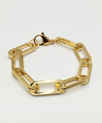 Sexto [Bracelet][Surgical Steel] D Chain Bracelet Gold