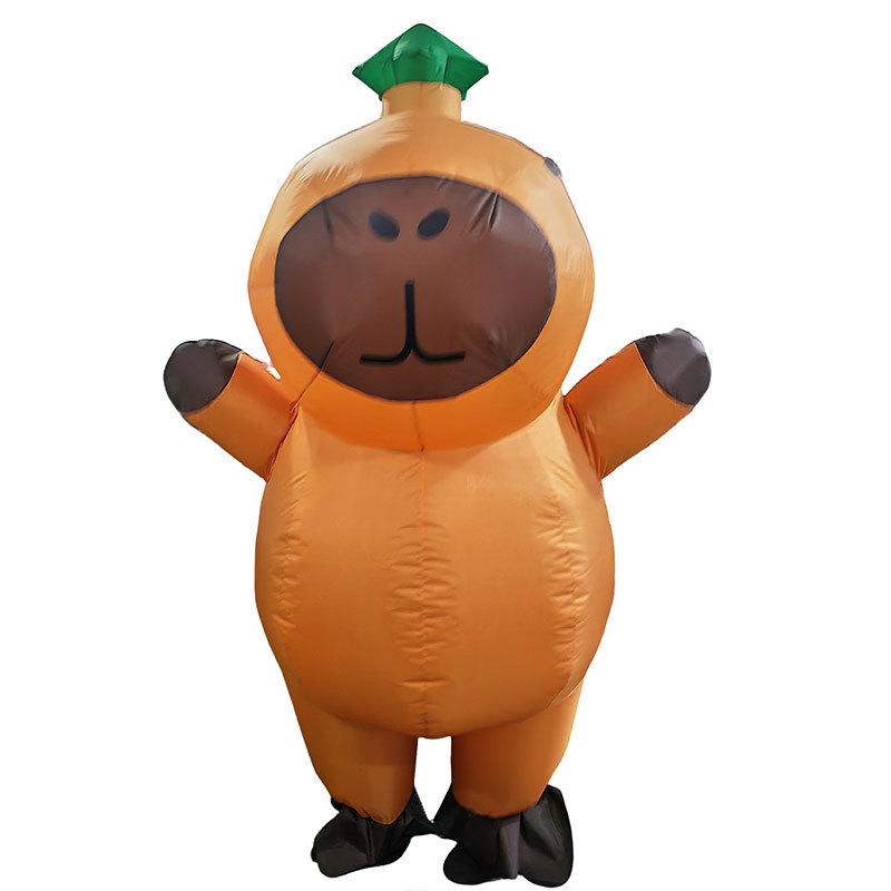 Helovīna Zaļā Kapibara Piepūšamais Kostīms -