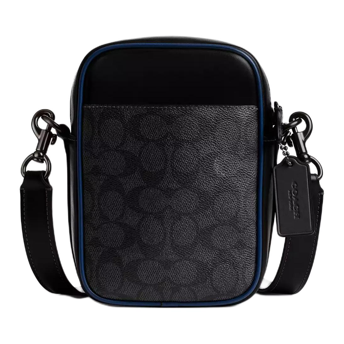 

Coach CW462-BLC Mini Hitch Crossbody Black Signature Basic Set (Bag+Dust Bag)