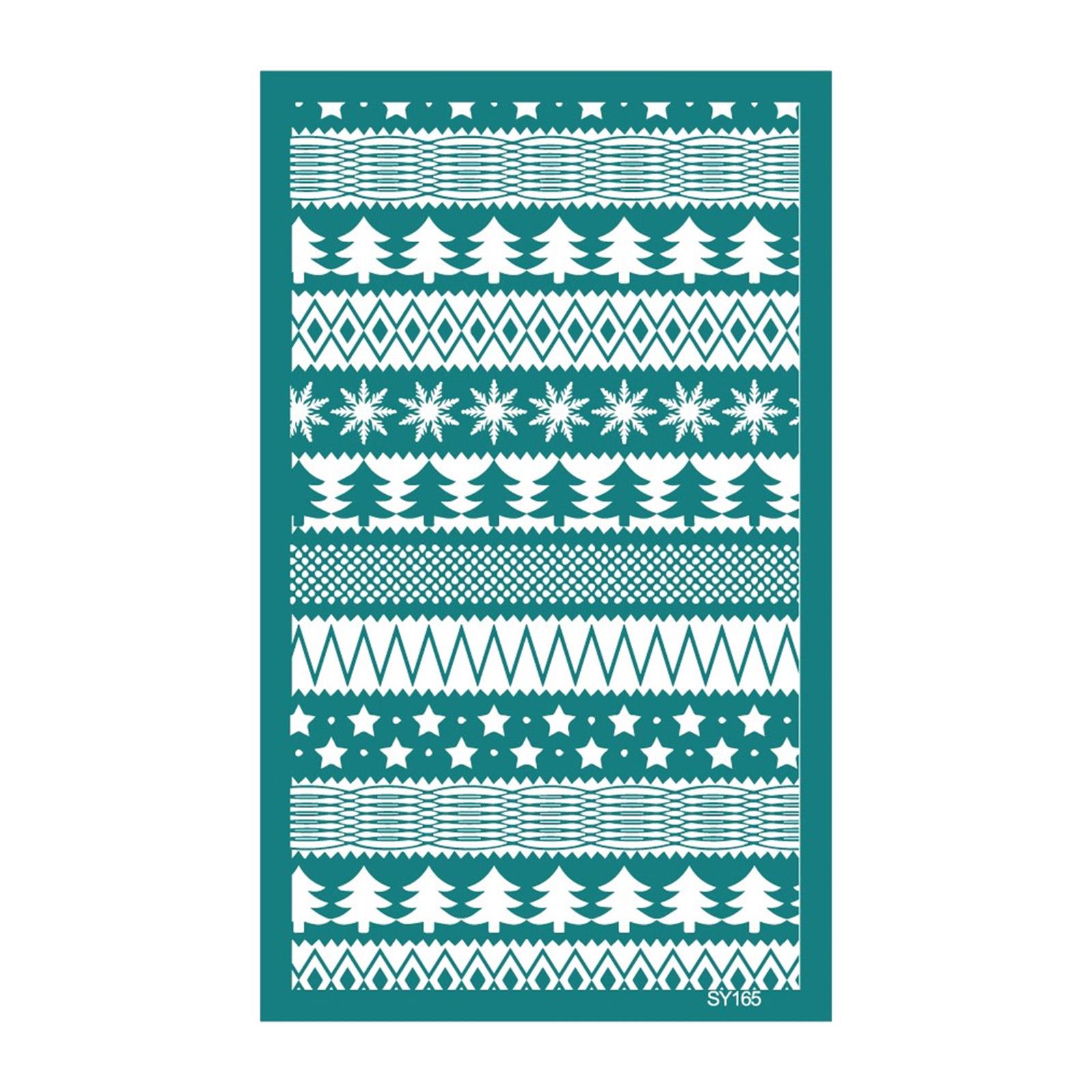 

Многоразовые трафареты для шелкографии на рождественскую тематику, серьги-снежинки, трафареты для шелкографии для украшения футболки, окна 165