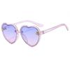 Heart-Shaped Honey Peach Kids' Sunglasses – Trendy Street Style for Round Face Girls