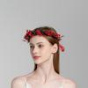 Party Hairband Cloth Crown Flower Headband Wreath Decoration Red Berry Garland Women Headwear