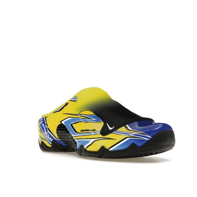 Supreme X Nike Clogposite Opti Yellow Blue Unisex Sneakers White Black FN0289-700