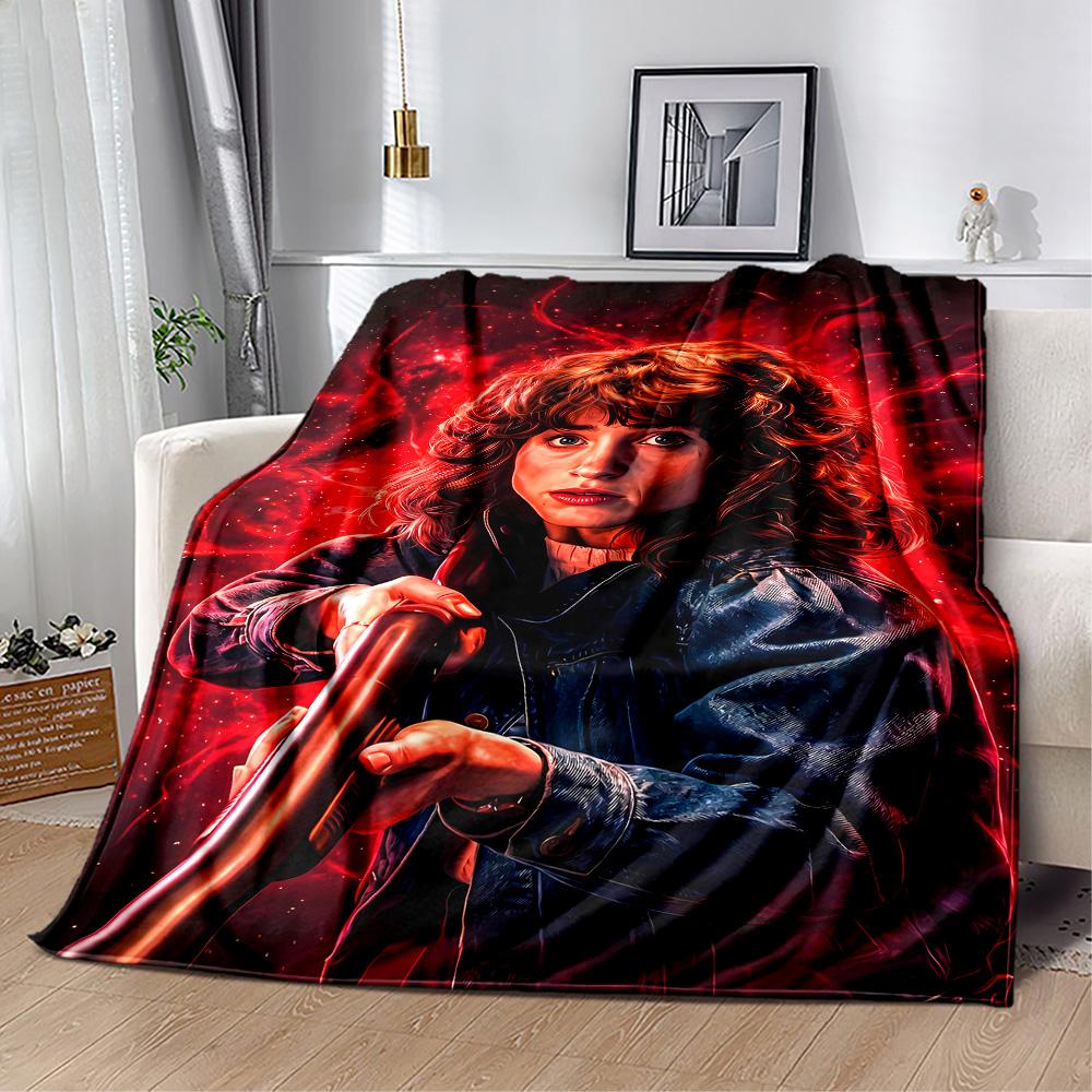 Stranger Things Artwork Suitable Blanket for Offices, Travel, Living Rooms Also a Good Gift for Friends and Family Suitable for All Seasons.