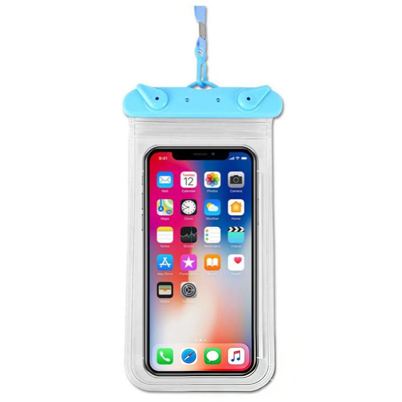 Universal Waterproof Phone Pouch Flexible Lightweight Dry Bag Sealed Case for Swimming Beach and Pool