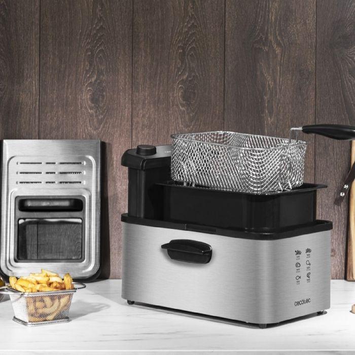 Friteuse - Cecotec - CleanFry Infinity 3000 - 3 L - 2400W - Minuterie - Noir