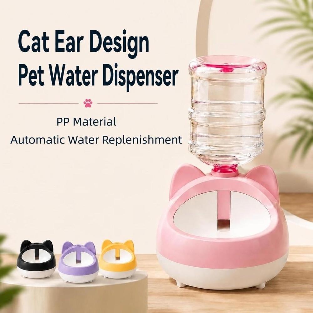 Automatic Water Replenishment Cat Ear Gravity Pet Water Drinker Pet Drinking Station For Cats Dogs