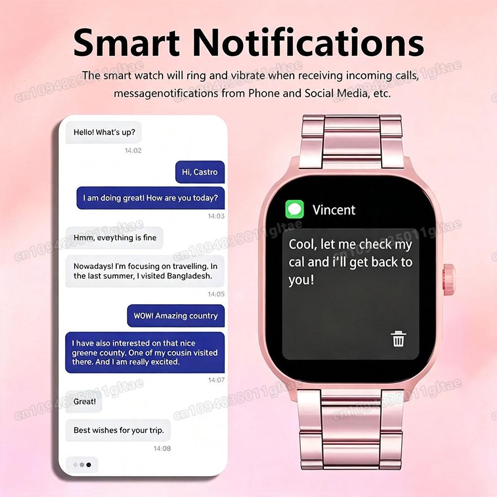 Smartwatch Men Dial to Answer Calls Calorie Tracking Heart Rate Blood Oxygen Monitoring Bluetooth Smart Watches Women Pk HT30 2