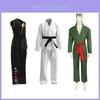 Kung Fu Kid 2 Legendární chlapec Karate kostým s polyesterovou tkaninou pro cosplay a hraní rolí