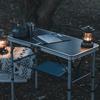 Aluminum Alloy Adjustable Height Portable Folding Table for Outdoor Camping Travel Car Beach Fishing Barbecue Picnic