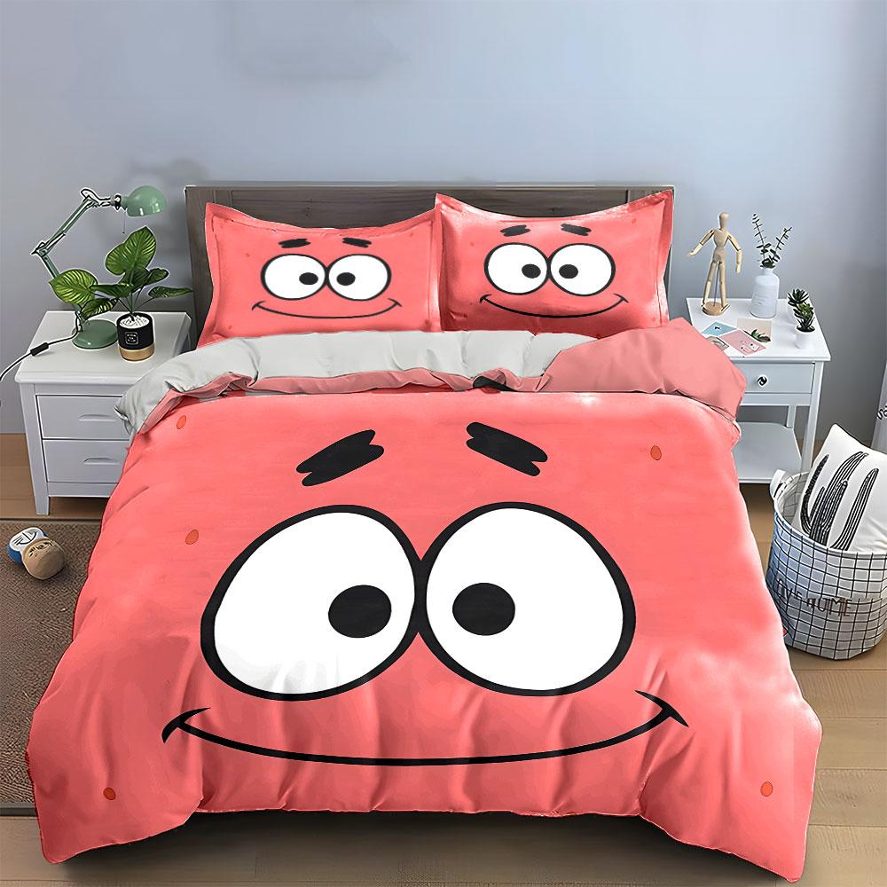 Smiling Cartoon Face Pattern. Bedding Sets Duvet Cover Sets Duvet Covers Pillowcases(1 * Duvet Cover 2 * Pillowcases Without Duvet Insert)