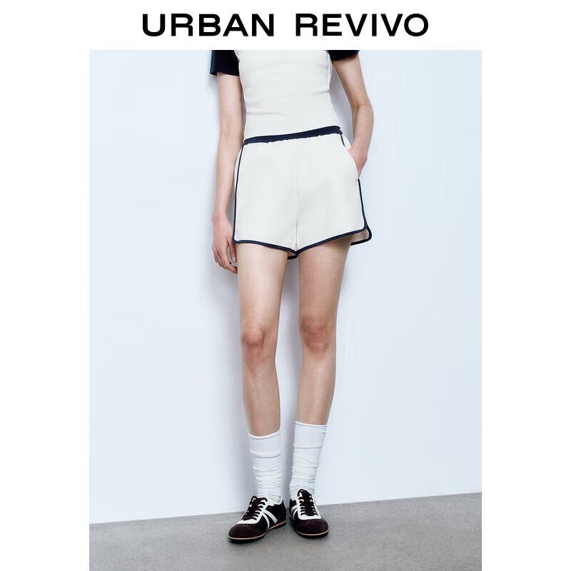 UR 2025 Spring Color-Block Loose Casual Shorts XS