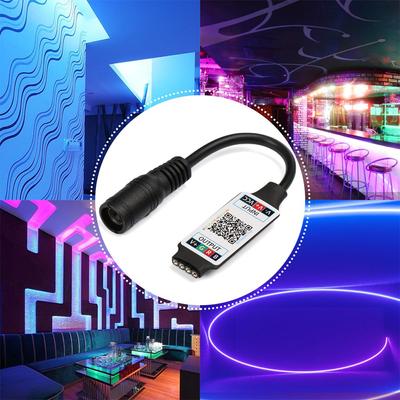 Mini For 5050 3528 Smart DC 5-24V Wireless Bluetooth LED Light Strip Adapter RGB Controller
