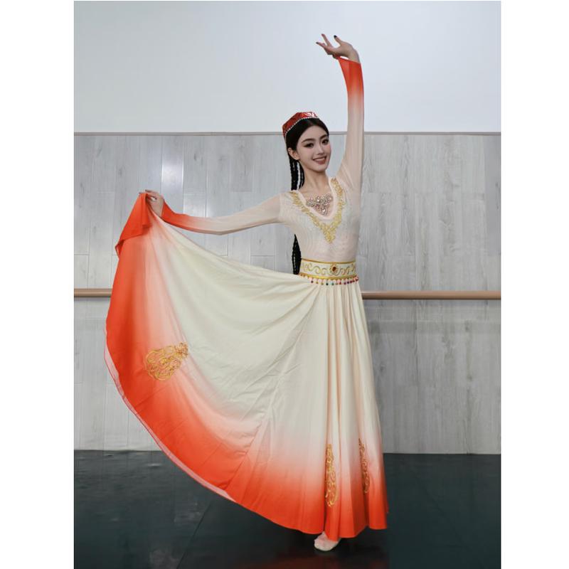 Women's Xinjiang Uyghur Dance Performance Costume