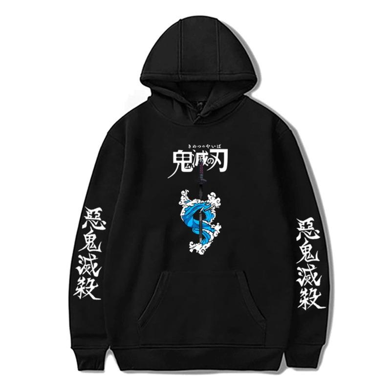 Tanjiro's Water Breathing Swor Hoodies Men Fashion Long Sleeve Sweatshirts Women Harajuku Streetwear Pullovers Sudaderas