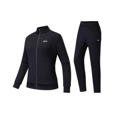 Outdoor Hiking Sports Comfortable Fashion Simple Urban Commuting Fleece Warm Casual Suit Women Suit Basic-Black 962617202N-3