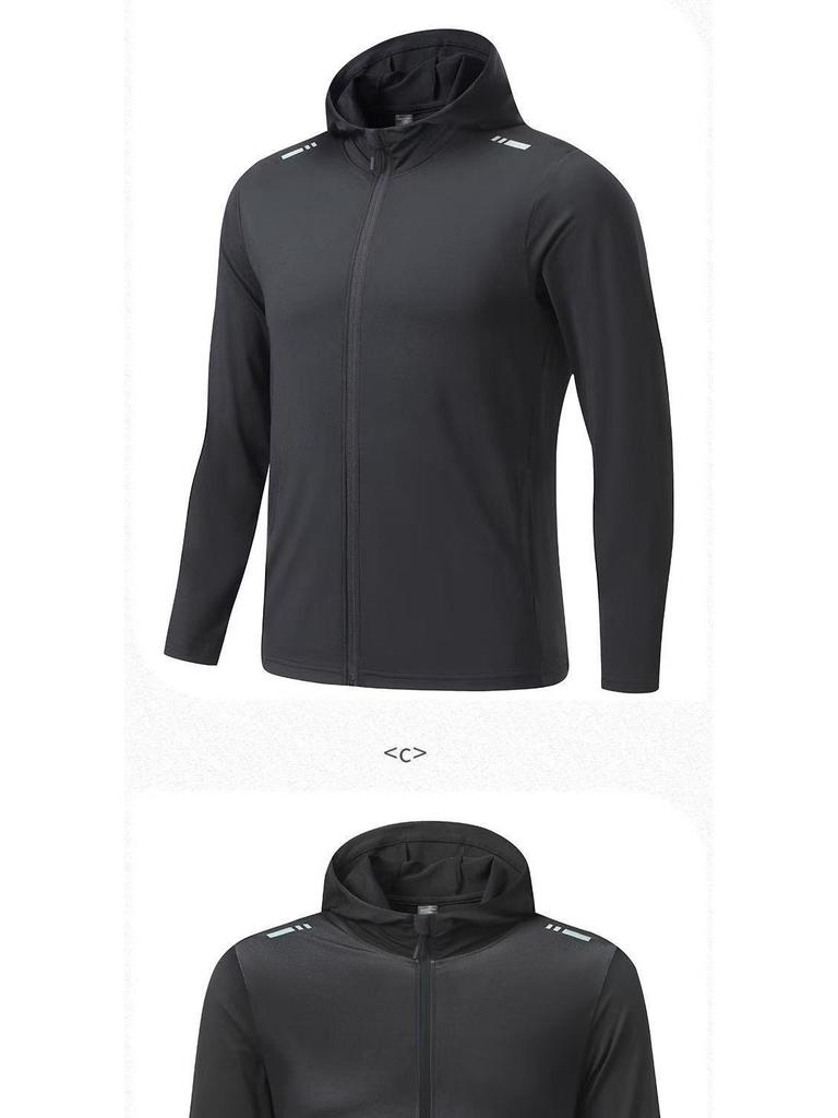 Men's Quick-Dry Hooded Windbreaker: Autumn/Winter Sports Jacket for Running & Training