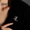Alloy Brooch Butterfly Dazzling Rhinestone Inlay Zinc Pin Suits Coats