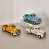 Haverain Truck Miniature Antique Retro Miniature Display Stylish Interior Object Tin-Look Car, Ornament, Figurine, (White)
