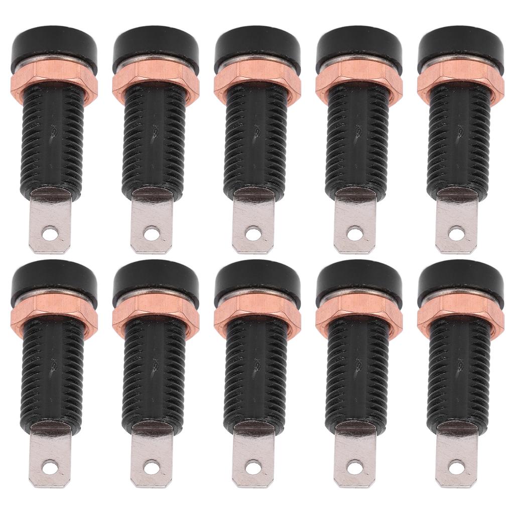10pcs 4mm Banana Jack Socket Mount Binding Post Connector Adapter Panel for Electronic Instrument
