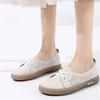 Fashion Genuine Leather Women's Casual Flats White Nurse Shoes Comfortable Vulcanized Sneakers Ladies Light Soft Shallow Mouth Loafers